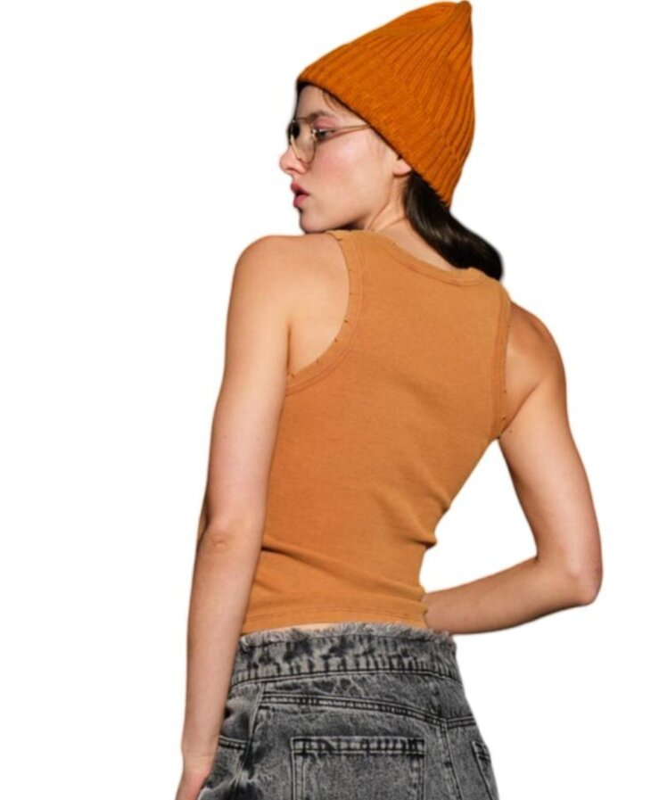 Full Length Ribbed Tank - Image 3