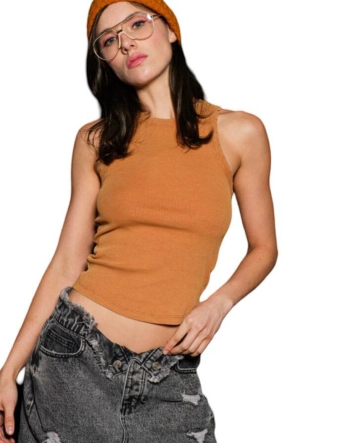 Full Length Ribbed Tank