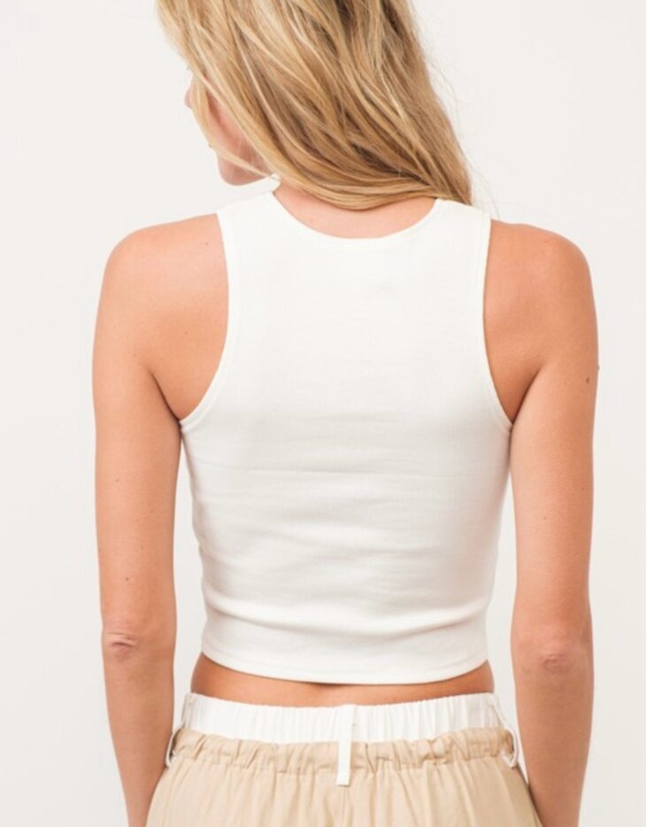 Ribbed High Neck Tank - Image 8