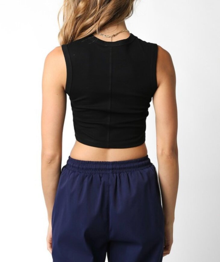 High Neck Cropped Tank - Image 4